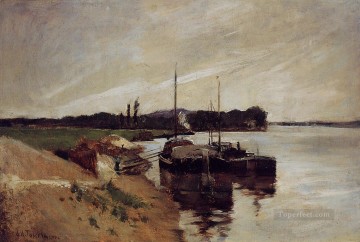 ジョン・ヘンリー・トワクトマン Painting - セーヌ河口 印象派の海の風景 ジョン・ヘンリー・トワクトマン